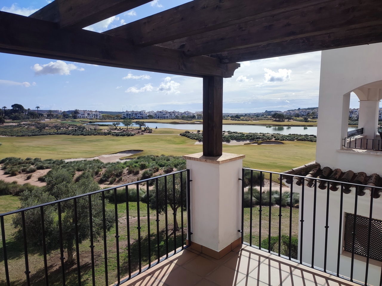 Terrace in apartment for sale in Hacienda Riquelme Golf Resort