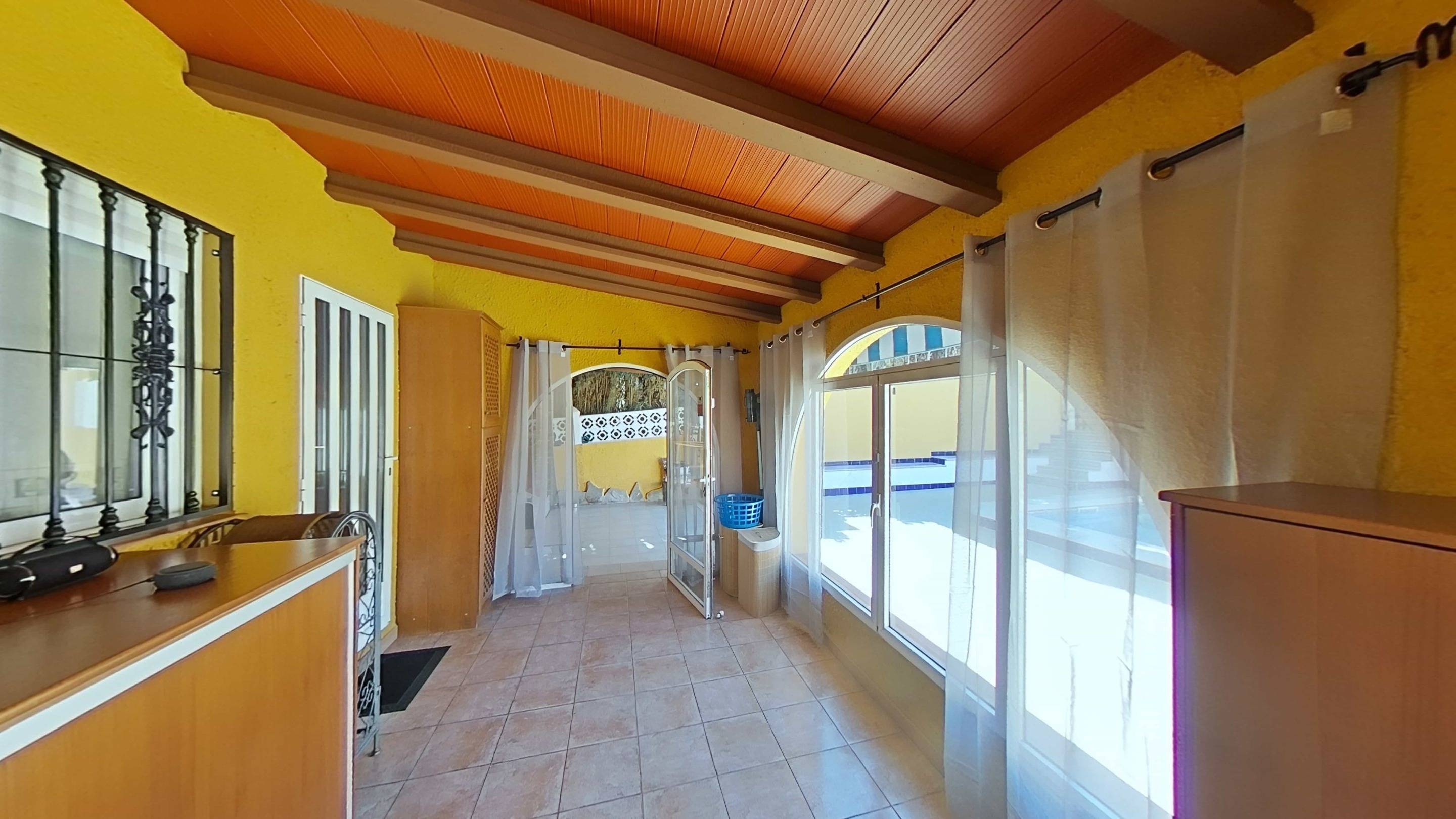 Pool area in villa for sale in Torrevieja