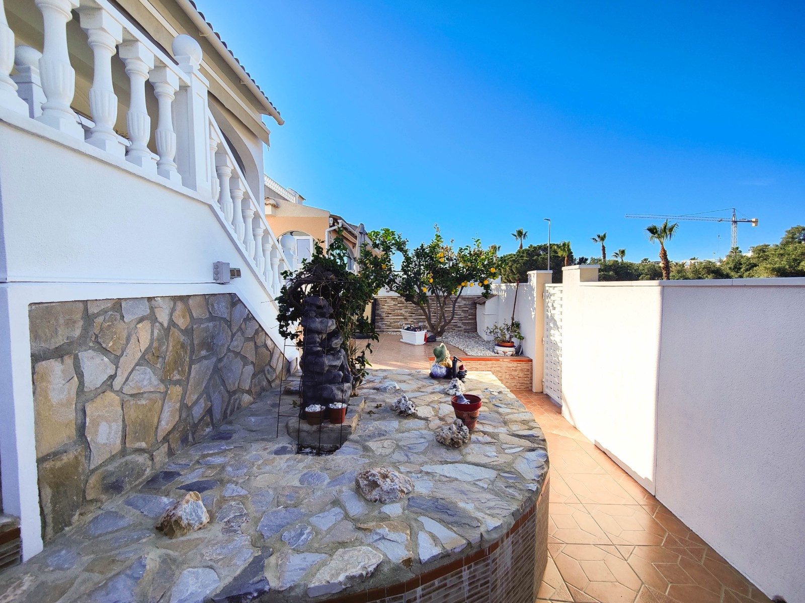 Pool area in villa for sale in Ciudad Quesada