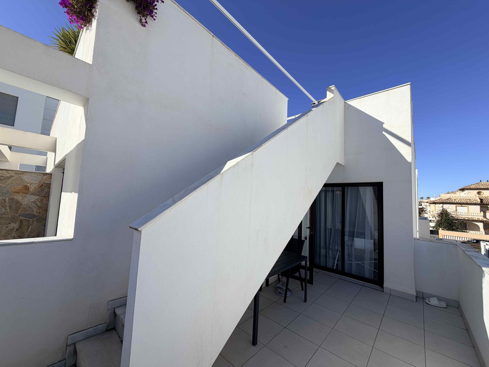 Master bedroom in terraced for sale in Cabo Roig