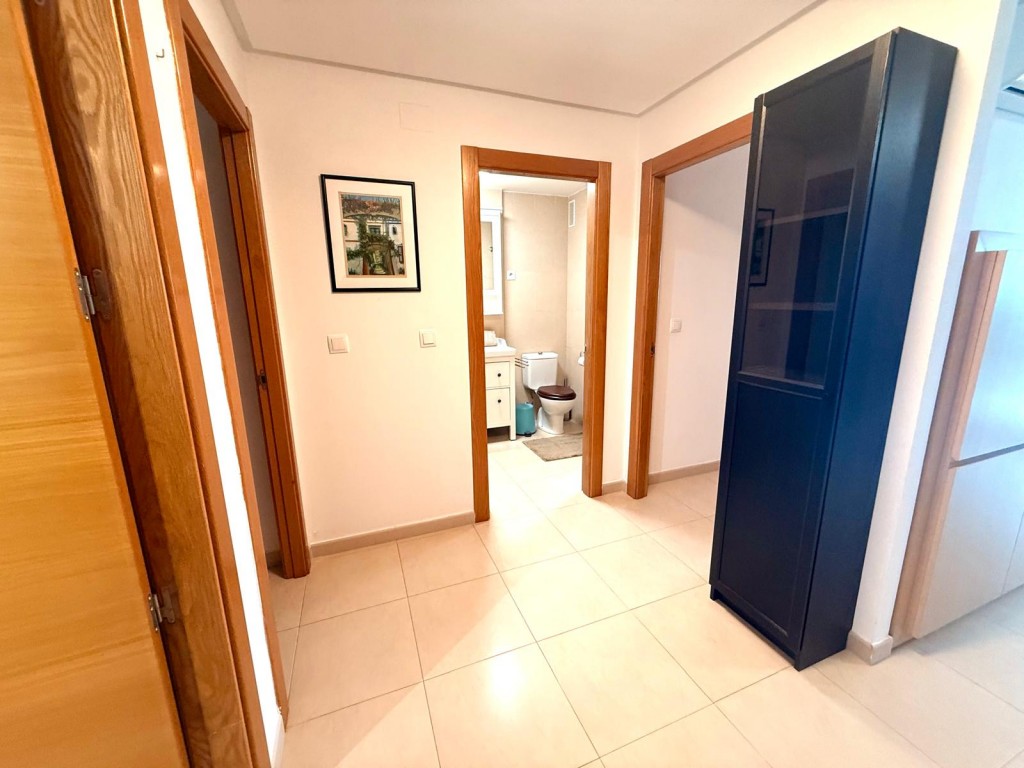 Garden in apartment for sale in Hacienda Riquelme Golf Resort