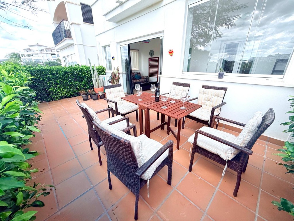 Dining area in apartment for sale in Hacienda Riquelme Golf Resort