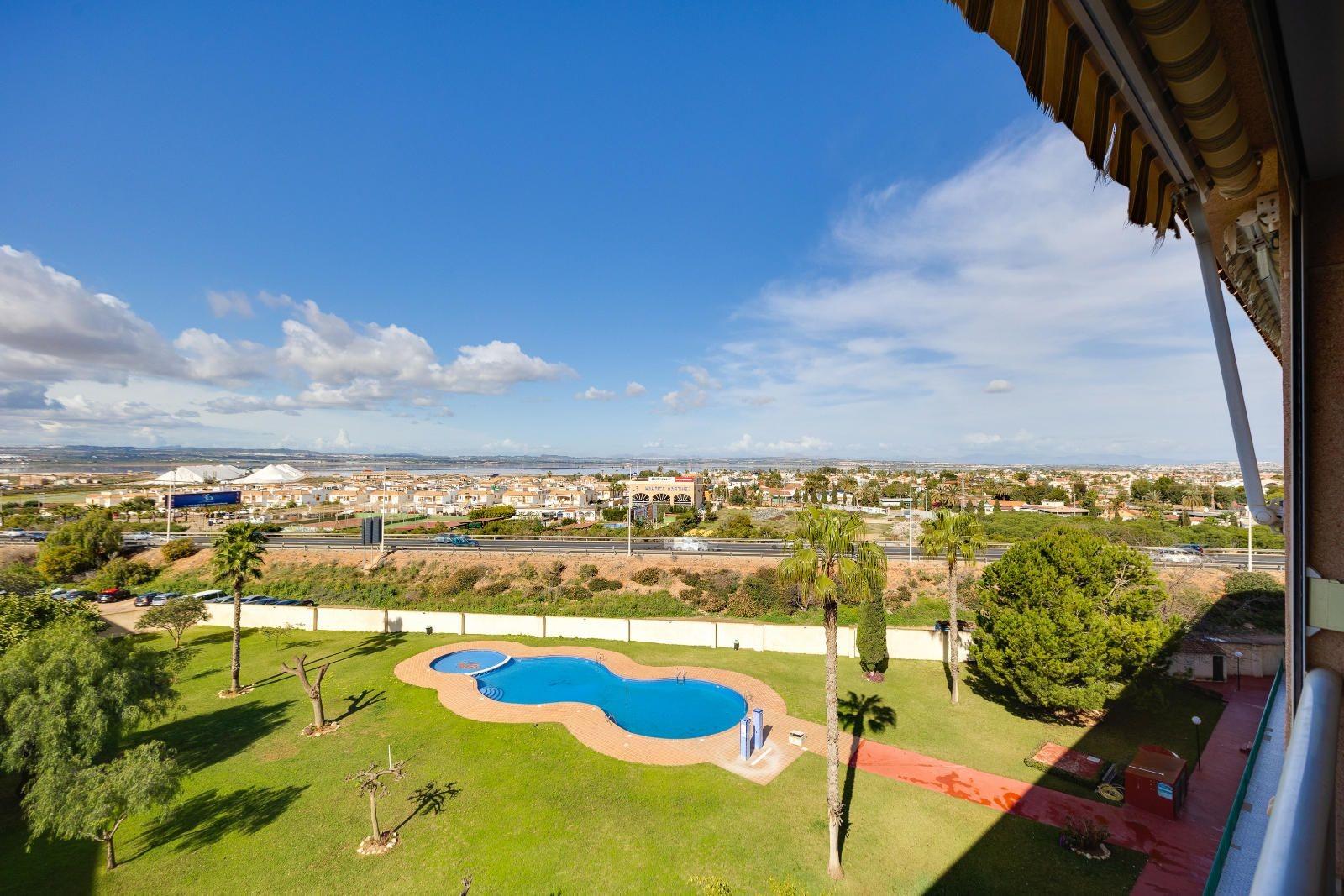 Pool area in penthouse for sale in Torrevieja