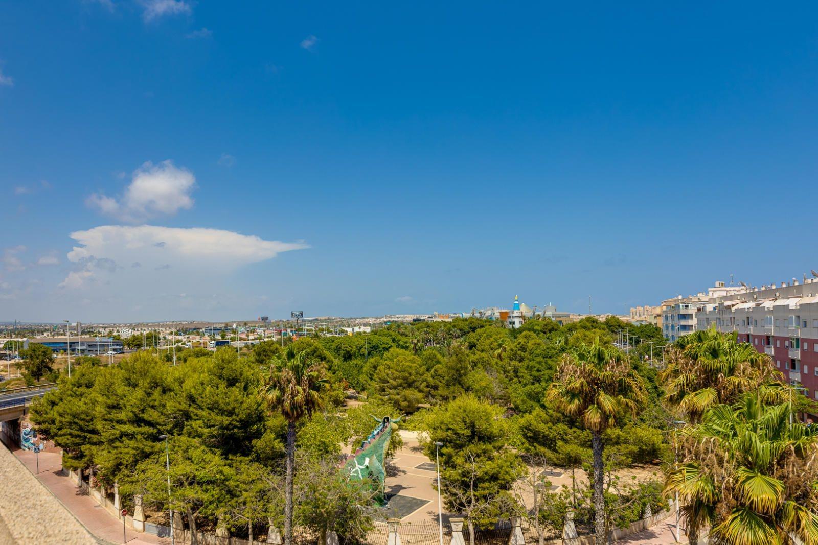 Pool area in penthouse for sale in Torrevieja