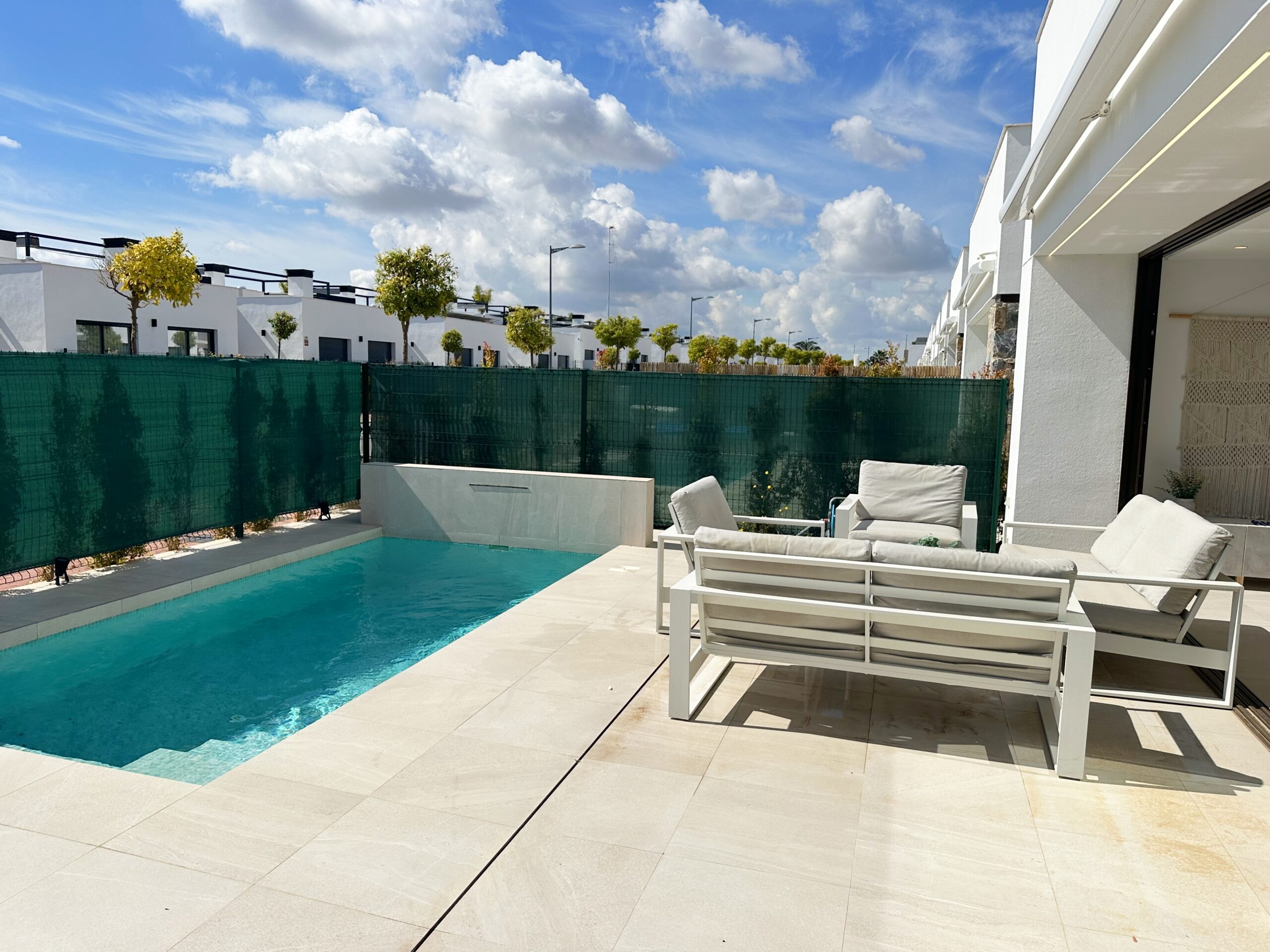 Terrace in villa for sale in Santa Rosalia Resort