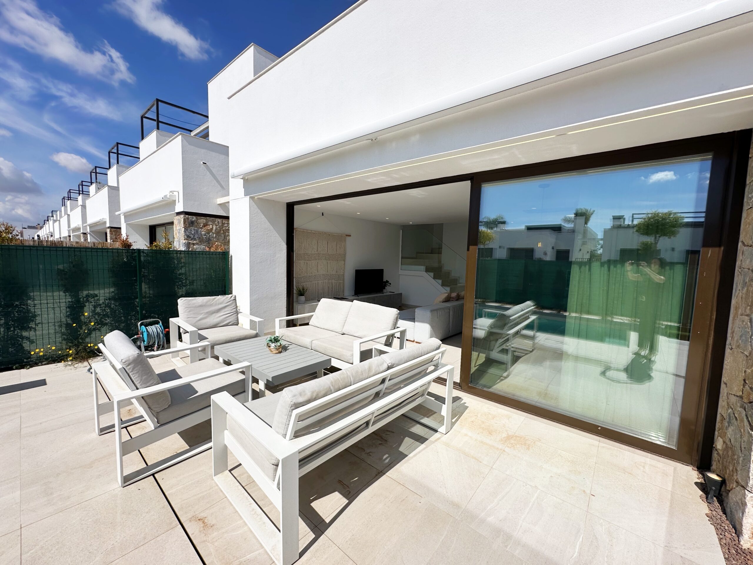 Pool area in villa for sale in Santa Rosalia Resort