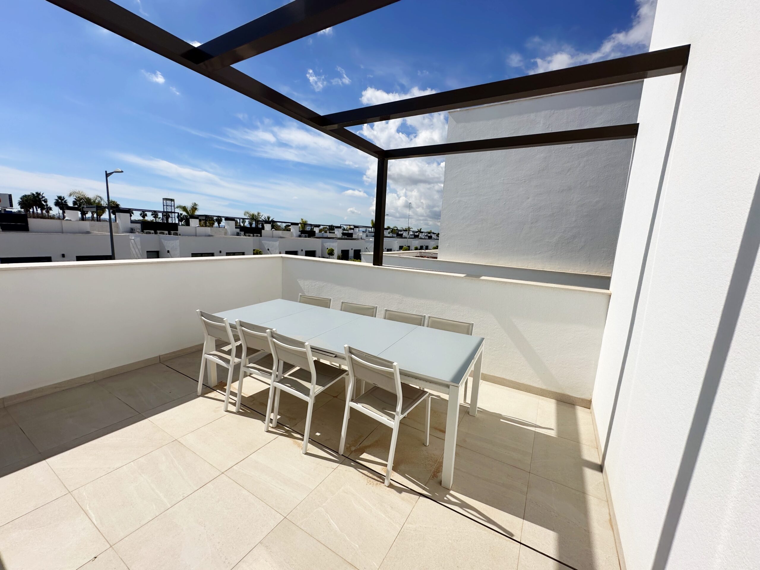 Terrace in villa for sale in Santa Rosalia Resort