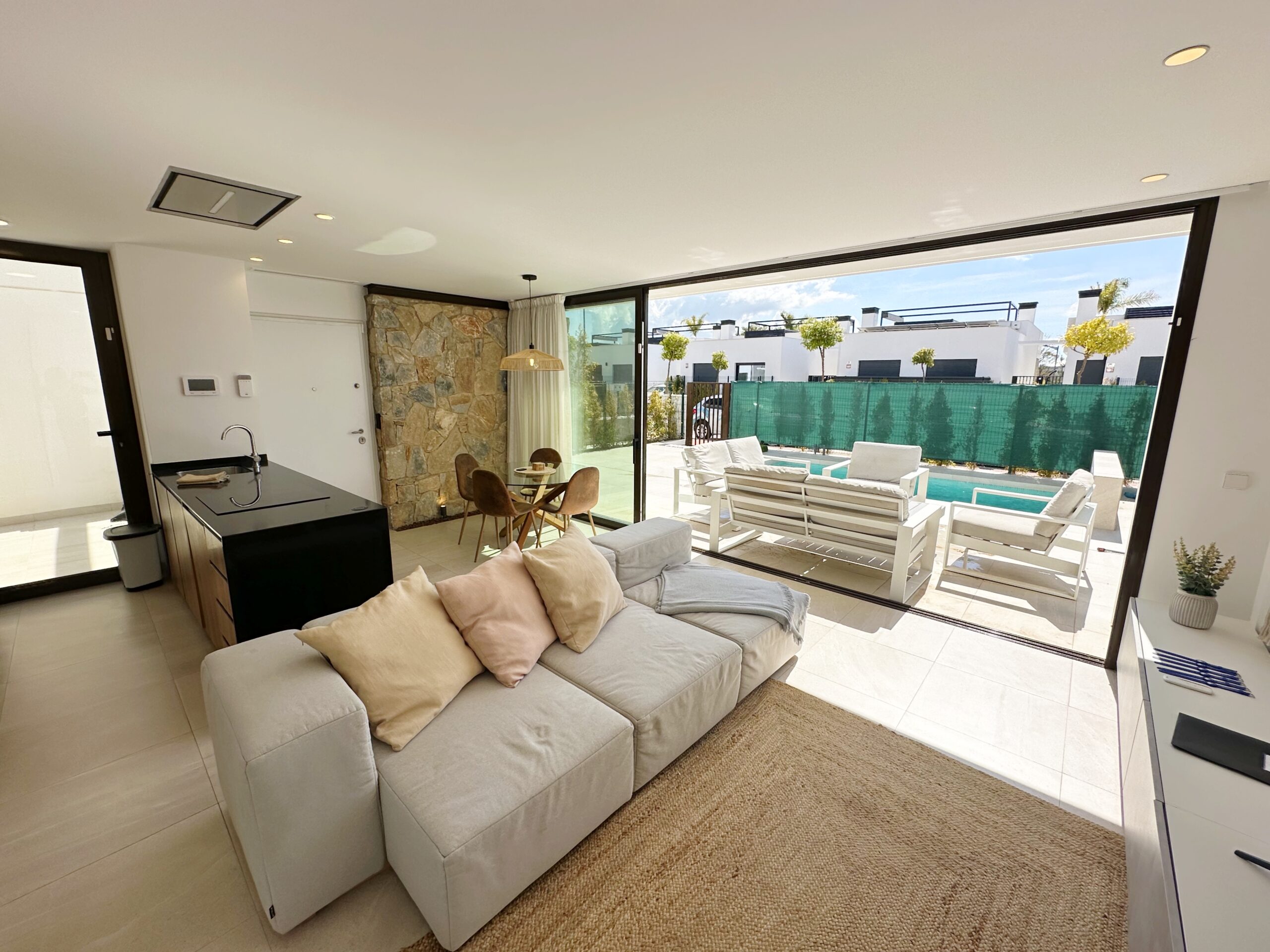Pool area in villa for sale in Santa Rosalia Resort