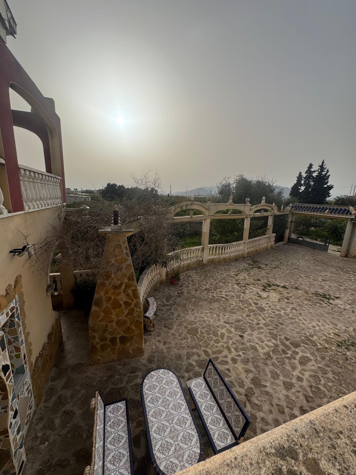 Pool area in villa for sale in Orihuela