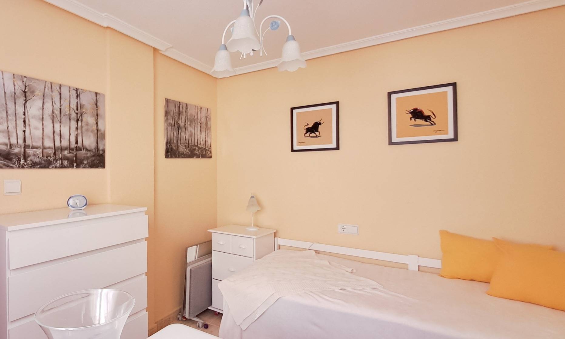 Master bedroom in penthouse for sale in Torrevieja