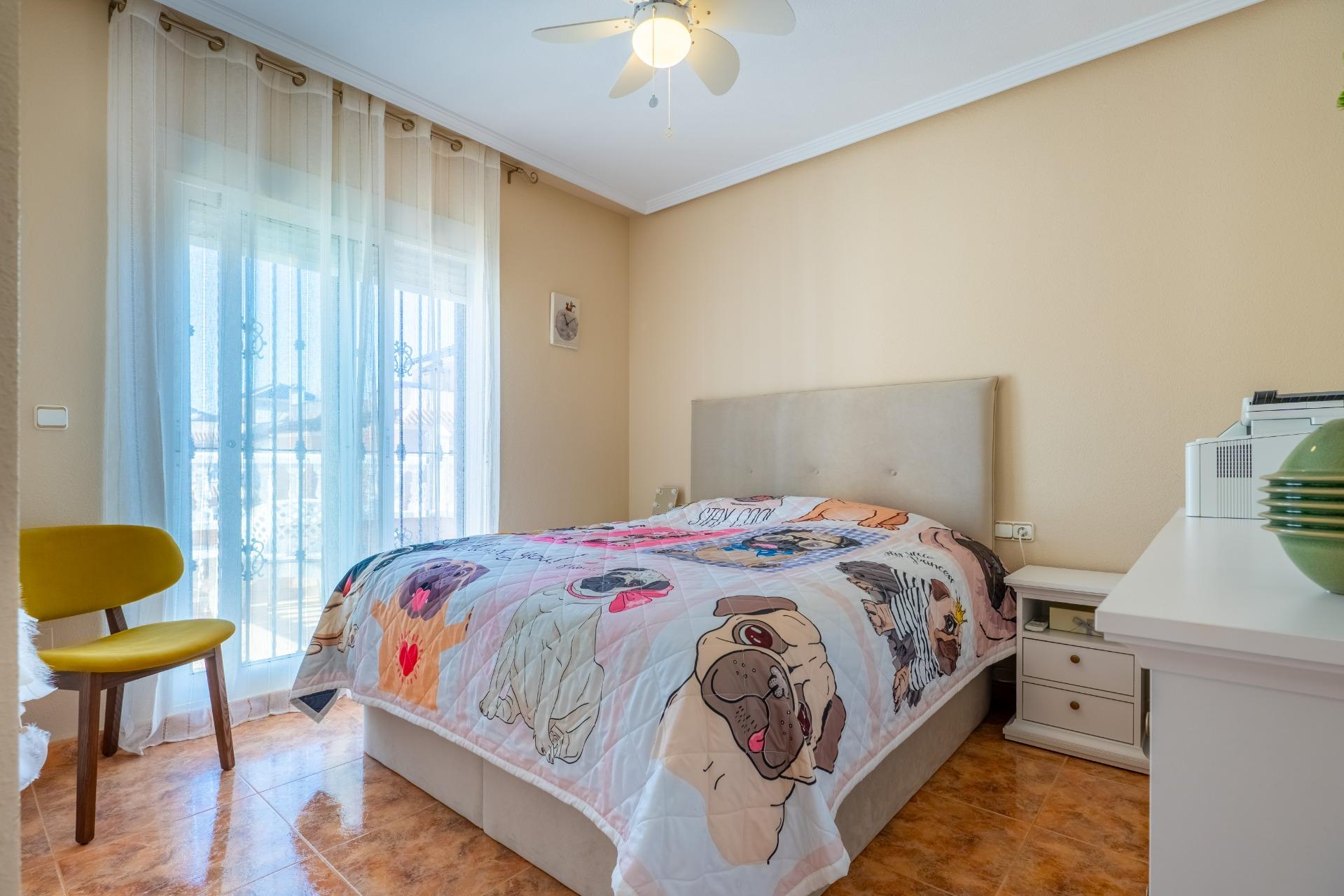 Master bedroom in terraced for sale in Orihuela Costa