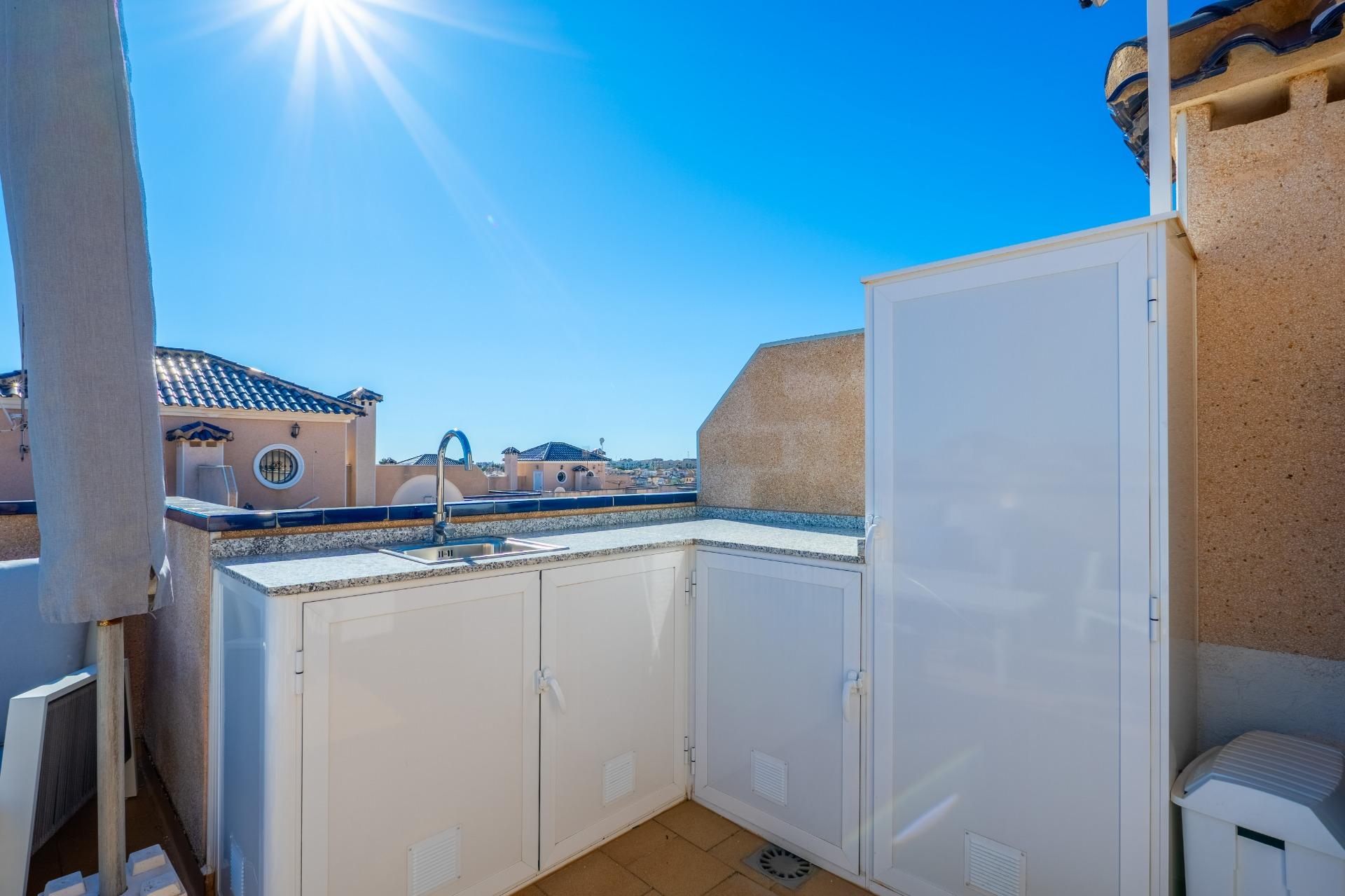 Pool area in terraced for sale in Orihuela Costa