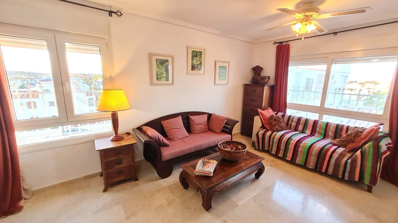 Pool area in penthouse for sale in Villamartin