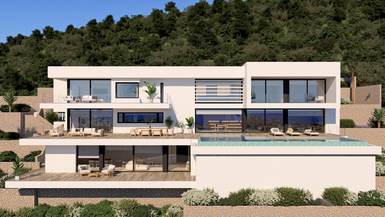 Pool area in land for sale in La Sella Golf