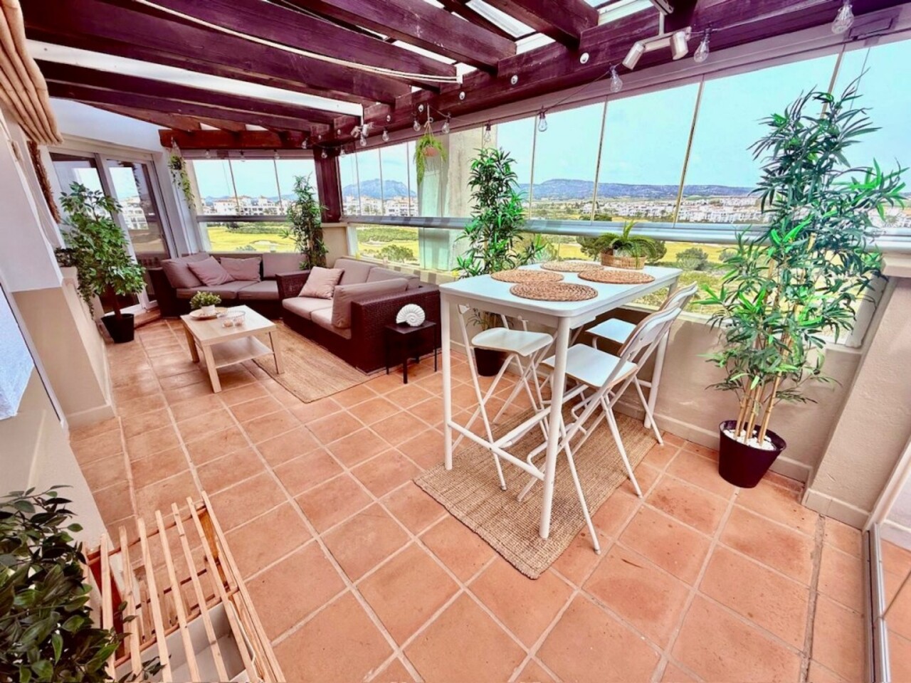 Dining area in apartment for sale in Hacienda Riquelme Golf Resort