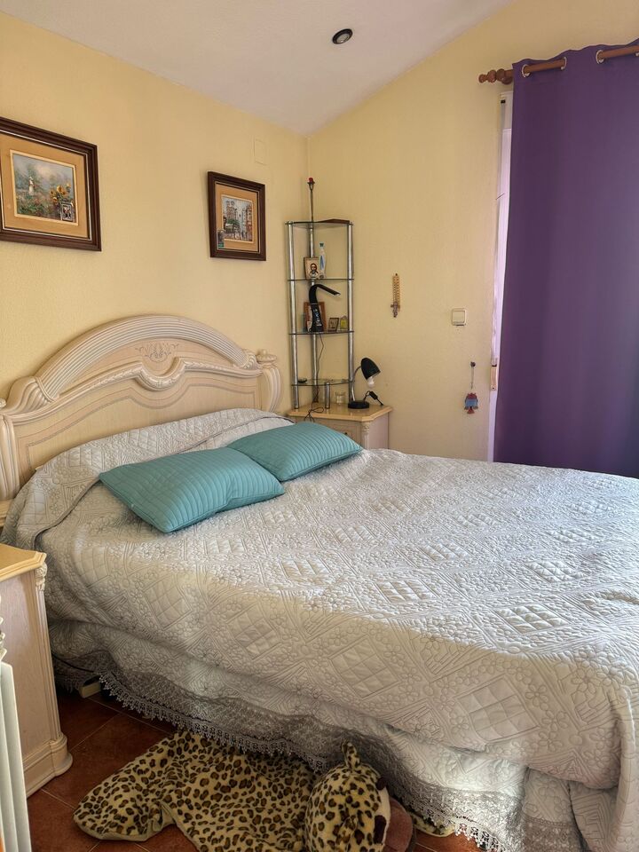 Pool area in villa for sale in Playa Flamenca