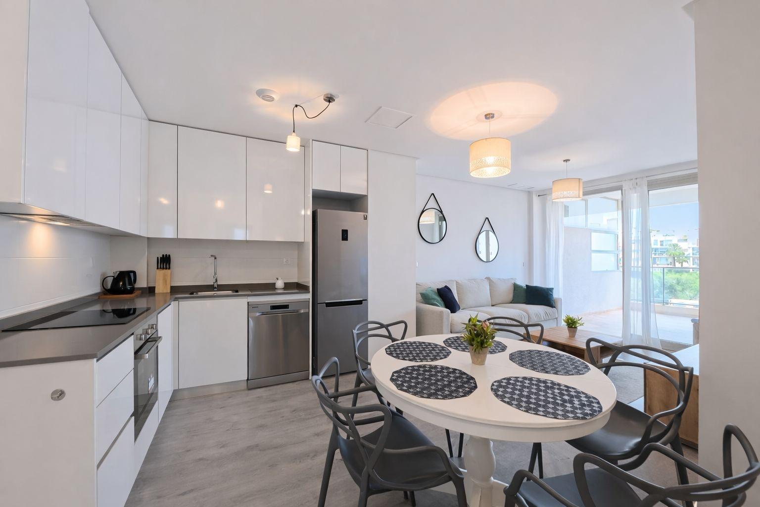 Dining area in apartment for sale in Orihuela Costa