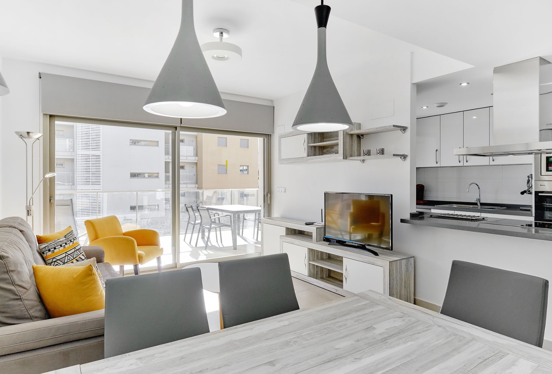 Pool area in apartment for sale in Orihuela Costa