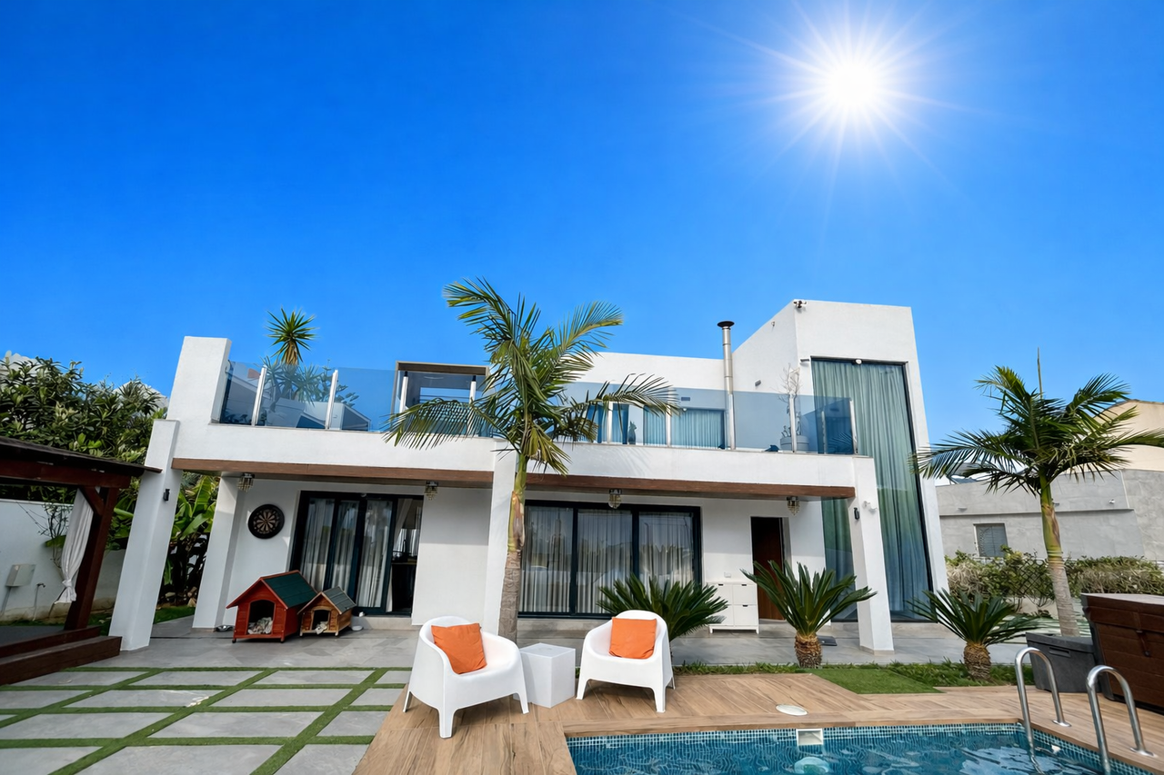 Step into pure luxury with this stunning 3-bedroom, 4-bathroom villa in the prestigious residential