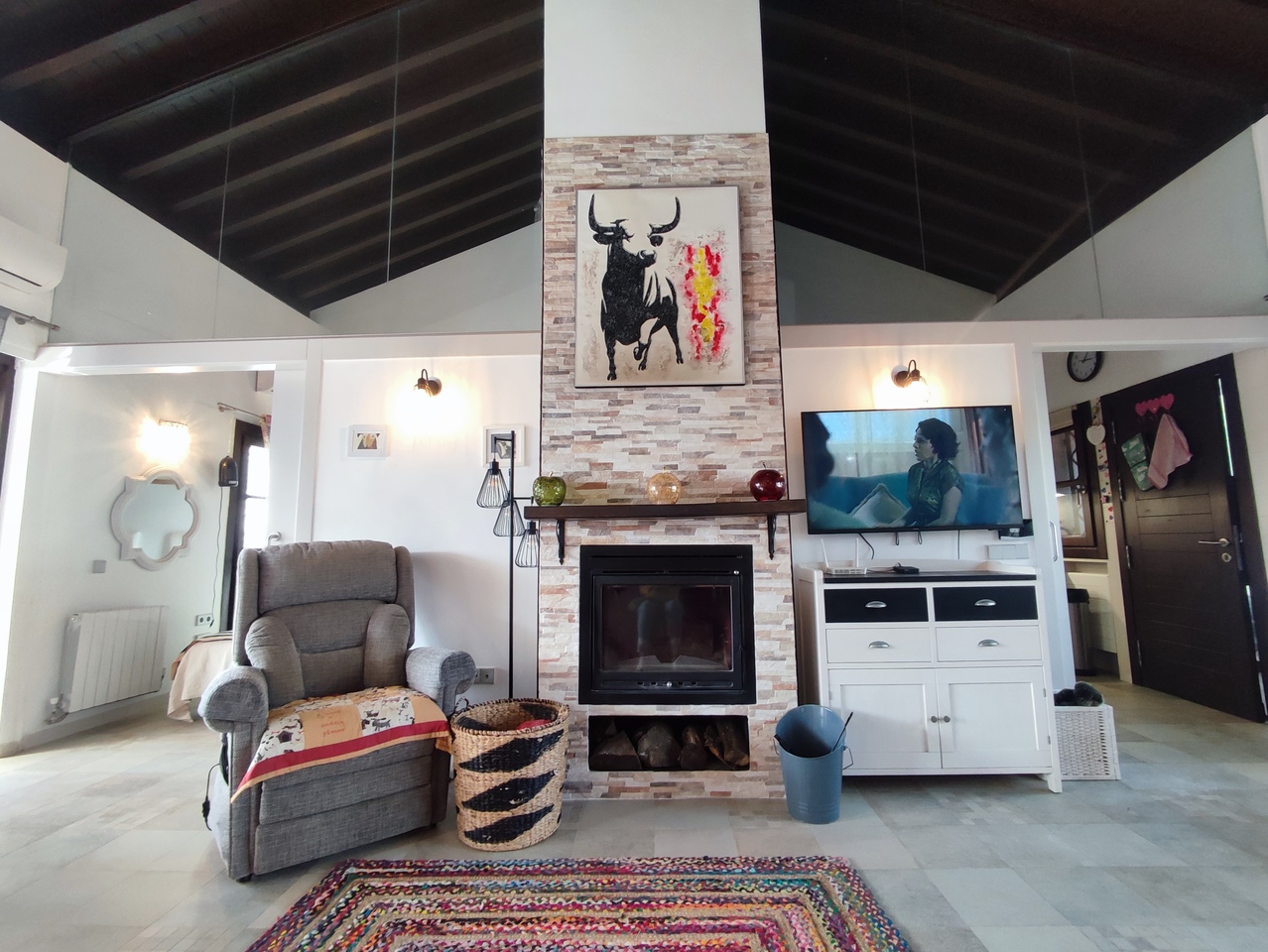 RESALE VILLA - A modern contemporary designed two-bedroom villa with high wooden ceilings, attractiv