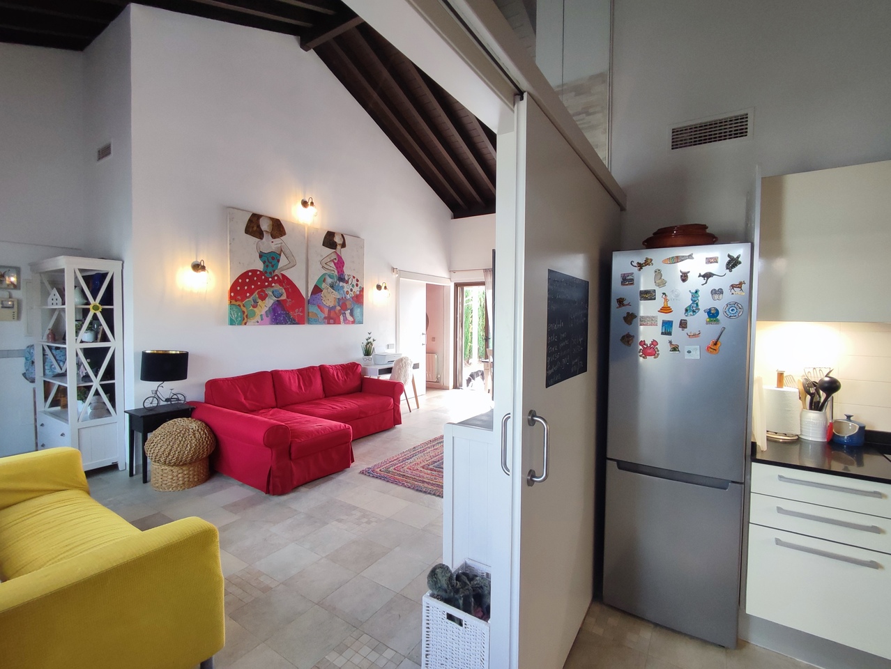 RESALE VILLA - A modern contemporary designed two-bedroom villa with high wooden ceilings, attractiv