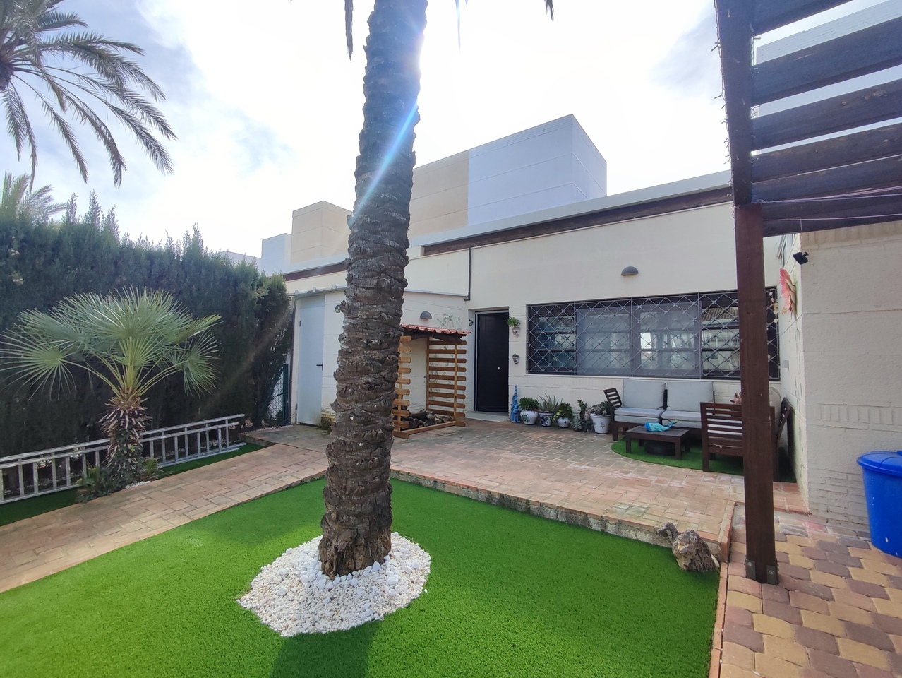 RESALE VILLA - A modern contemporary designed two-bedroom villa with high wooden ceilings, attractiv