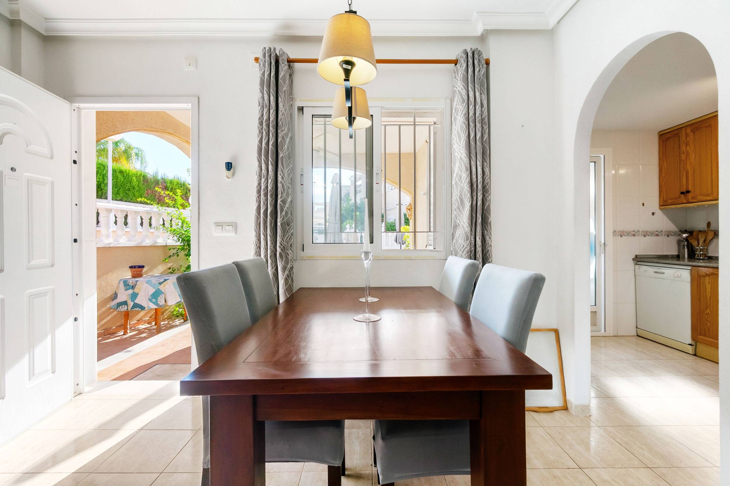 Living room in duplex for sale in Orihuela Costa