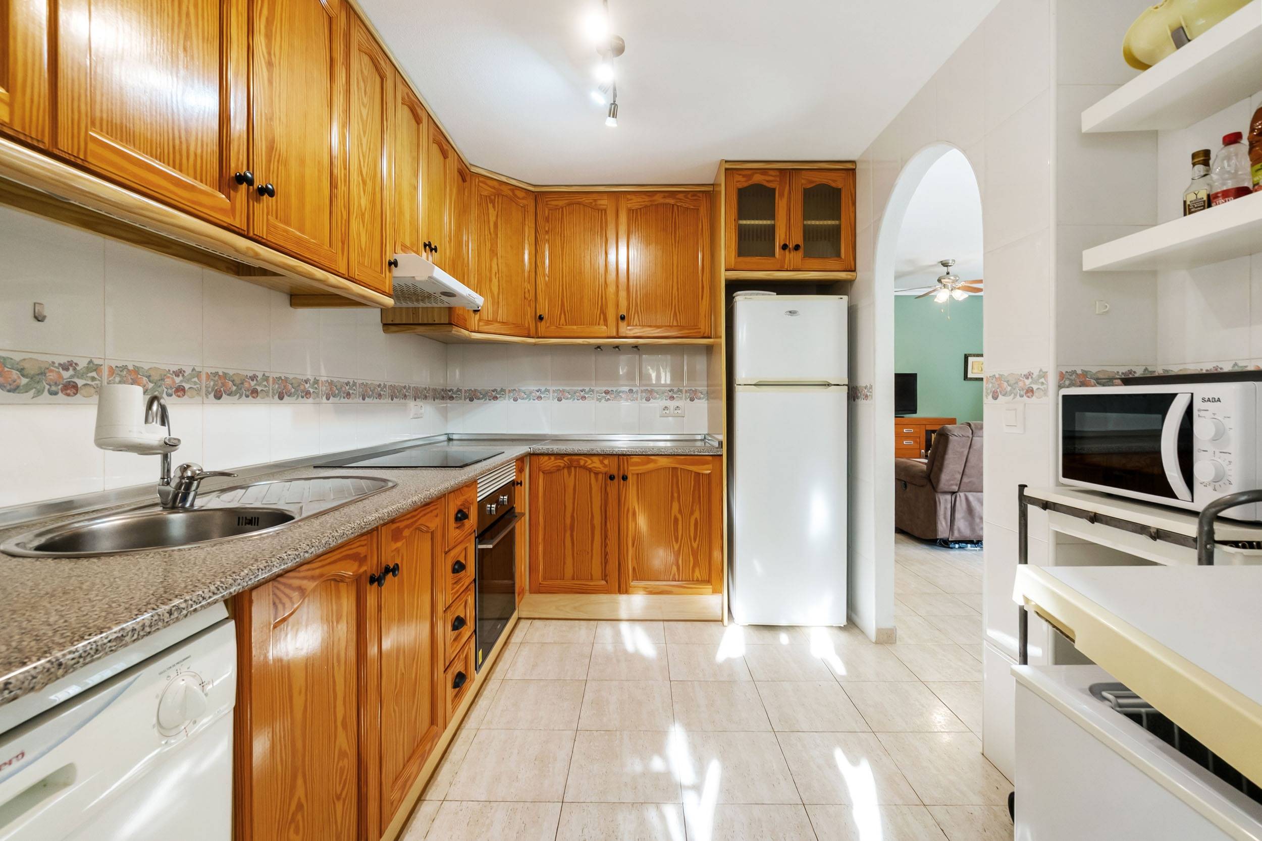 Pool area in duplex for sale in Orihuela Costa