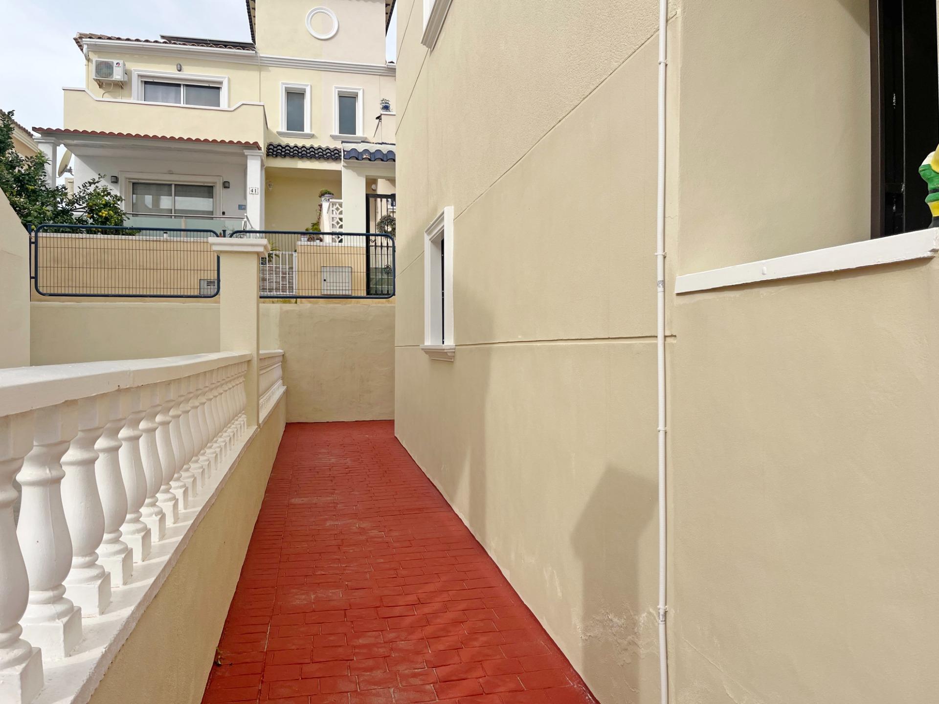 Pool area in duplex for sale in San Miguel de Salinas