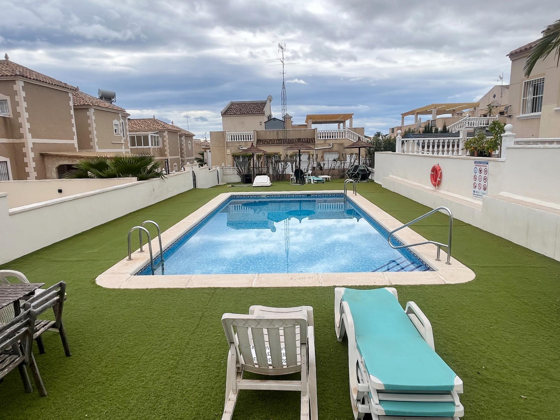 Garden in duplex for sale in San Miguel de Salinas