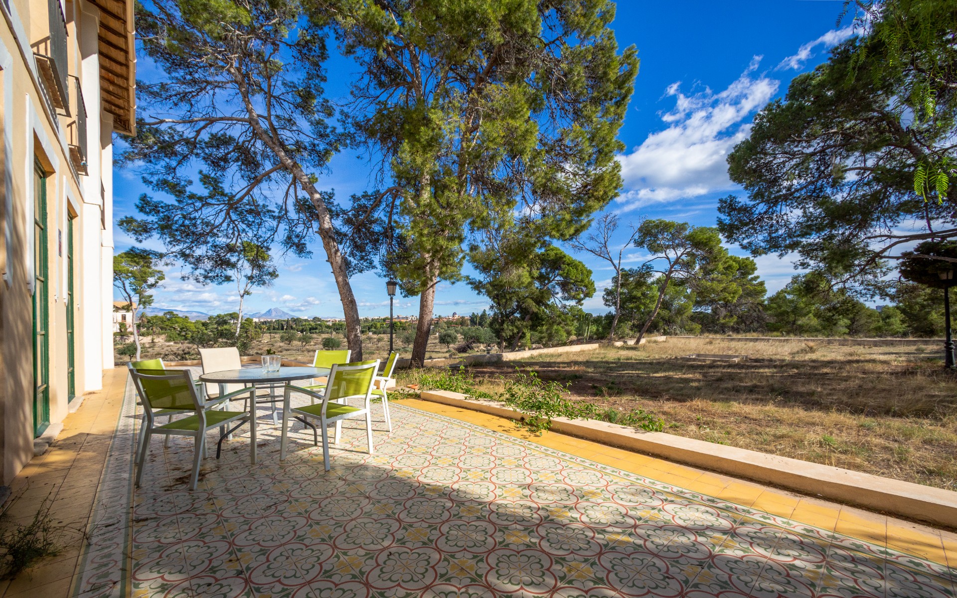 Pool area in villa for sale in Alicante