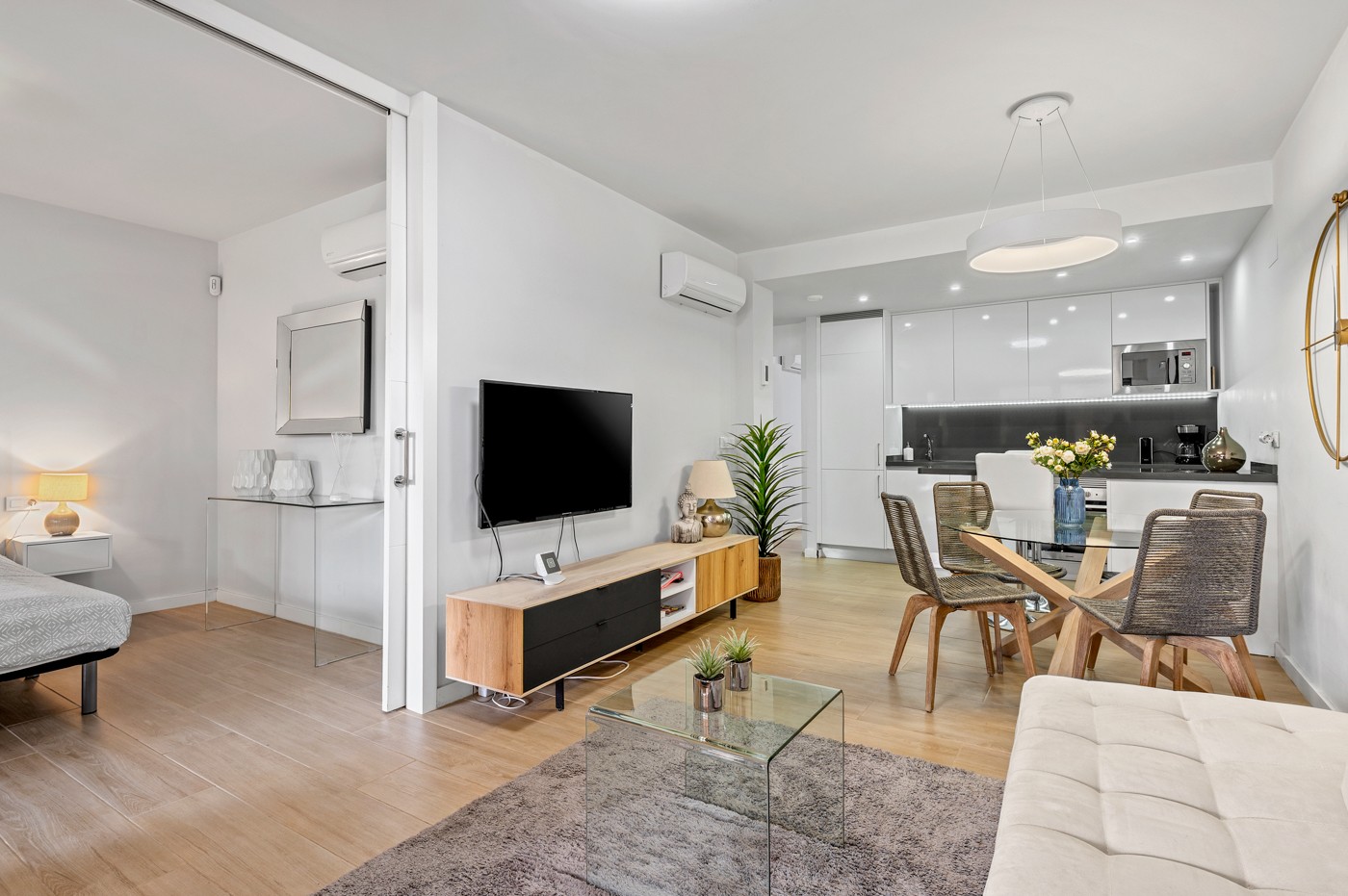Pool area in apartment for sale in Orihuela Costa