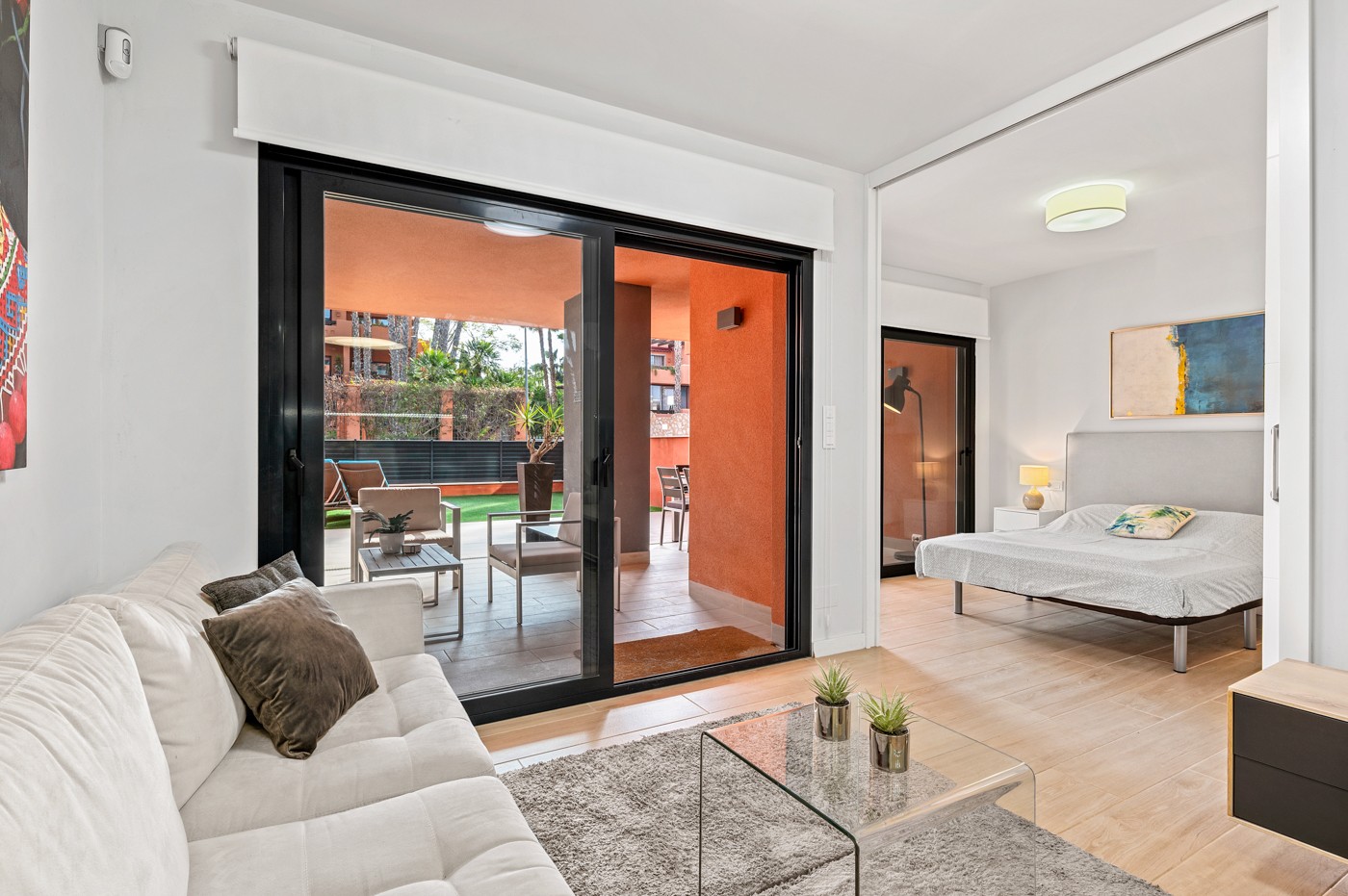 Garden in apartment for sale in Orihuela Costa