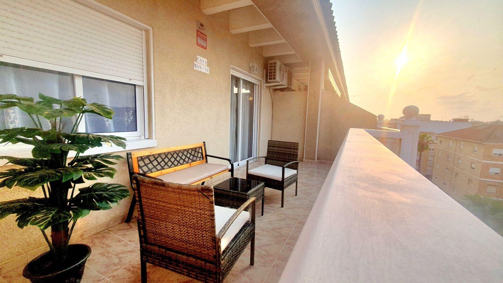 Living room in penthouse for sale in Torrevieja