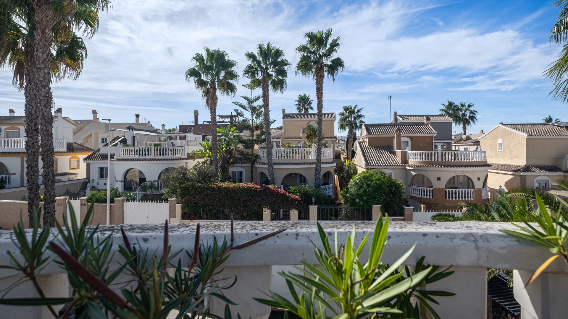 Pool area in villa for sale in Santa Pola