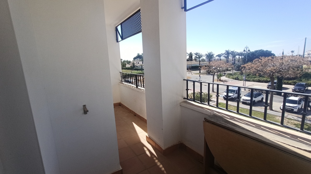 Terrace in apartment for sale in Hacienda Riquelme Golf Resort