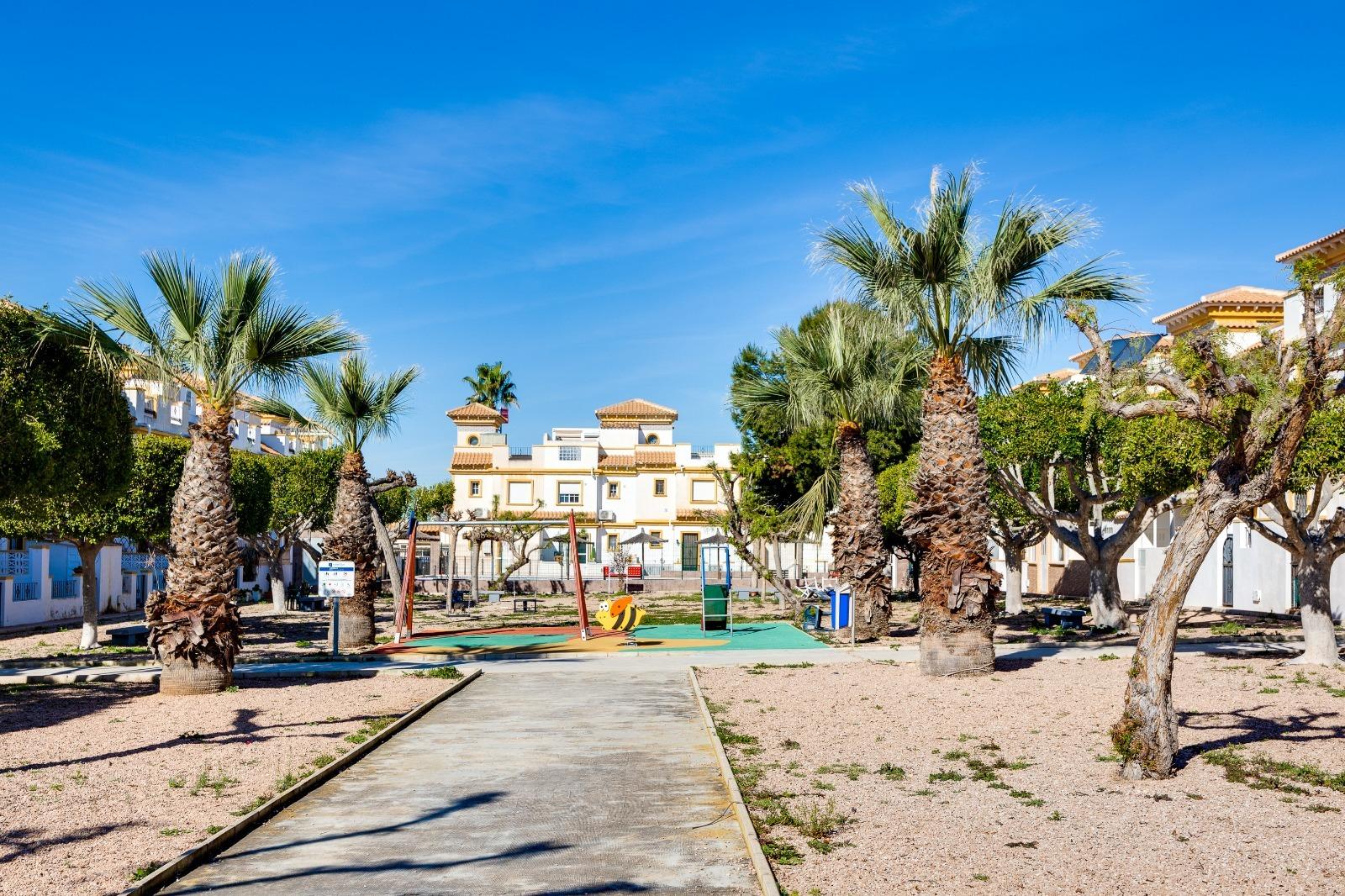 Pool area in terraced for sale in Torrevieja