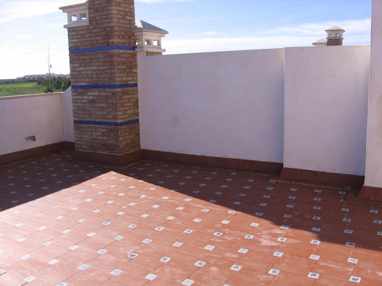 Pool area in duplex for sale in Orihuela Costa