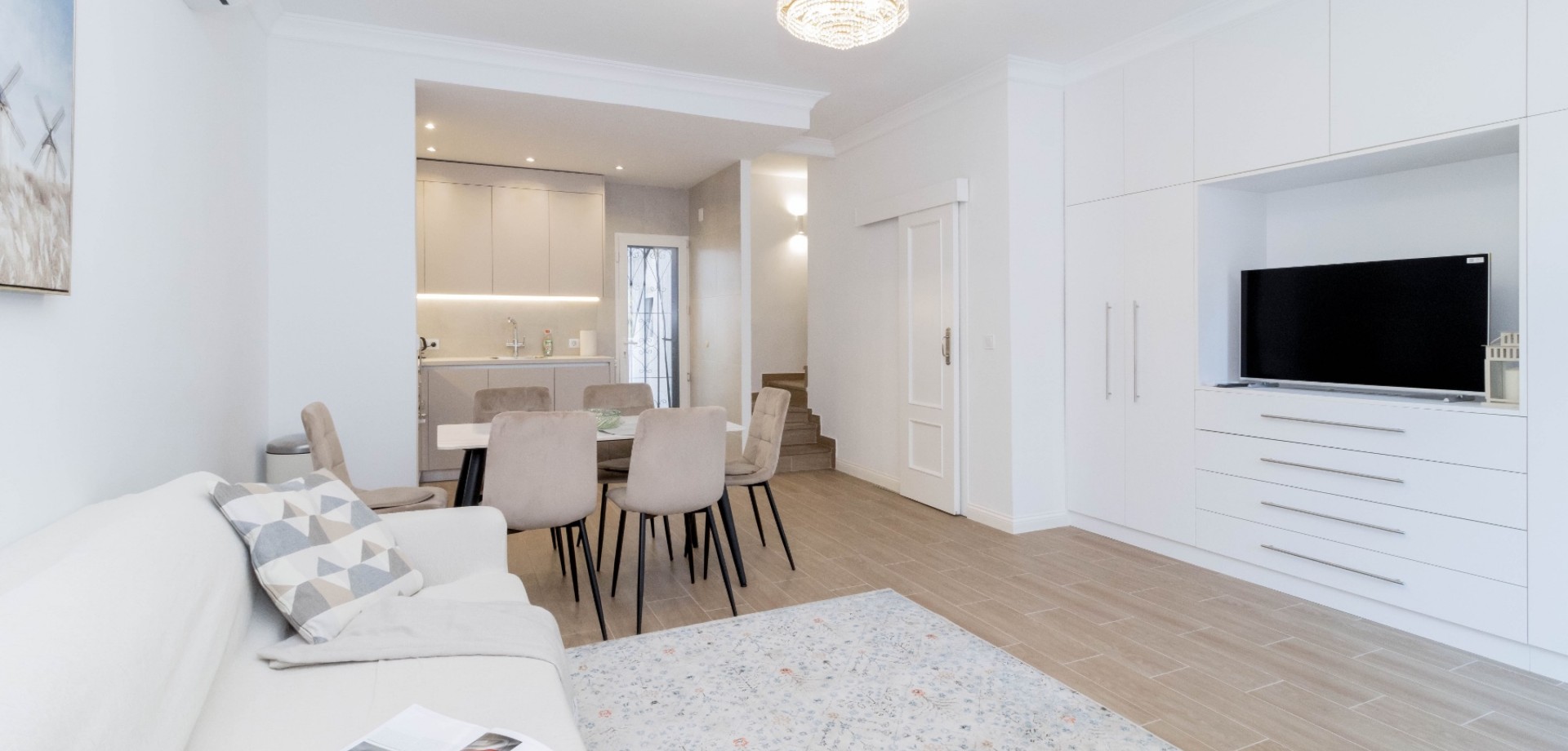 Welcome to this fully renovated townhouse located in the very heart of La Zenia, set directly within