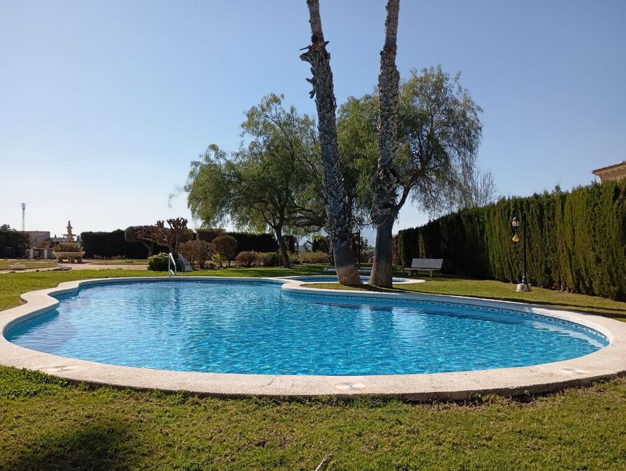 Pool area in terraced for sale in Catral