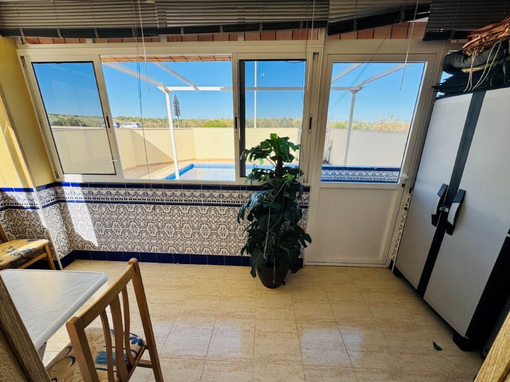 Pool area in apartment for sale in La Mata