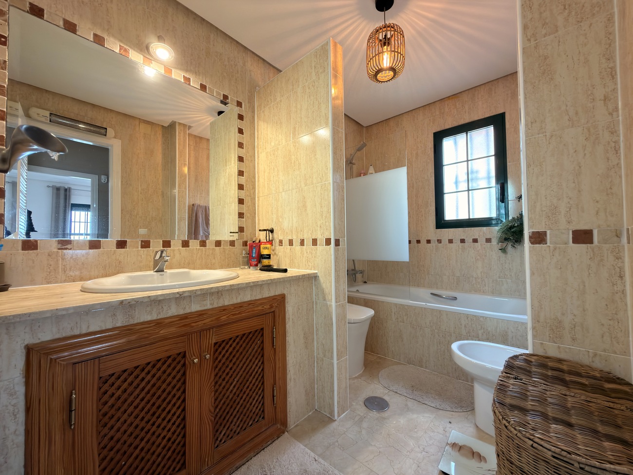 Pool area in villa for sale in Orihuela Costa