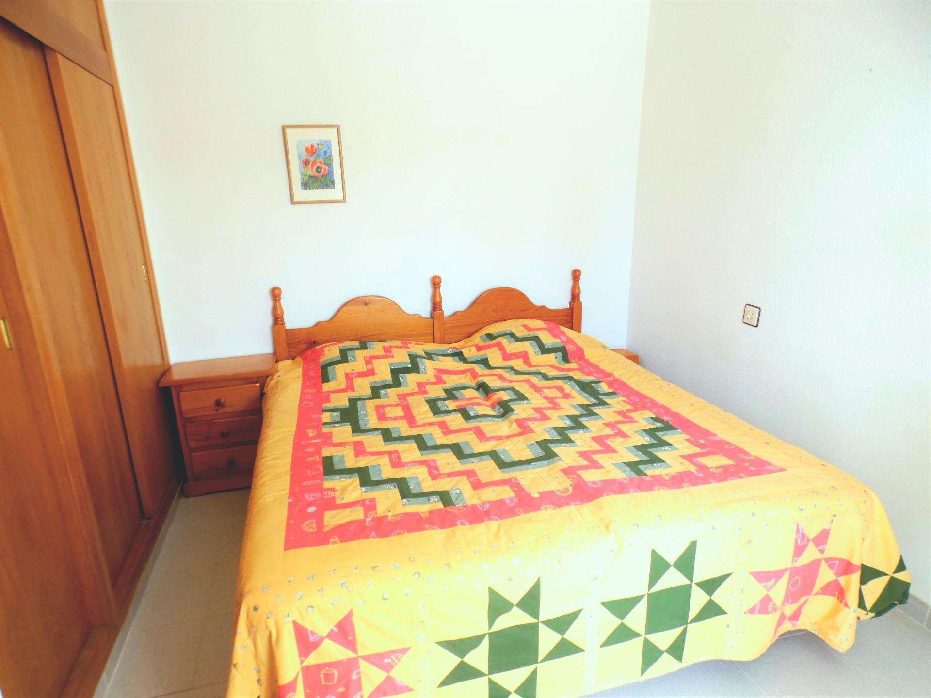 Master bedroom in villa for sale in Puerto de Mazarron