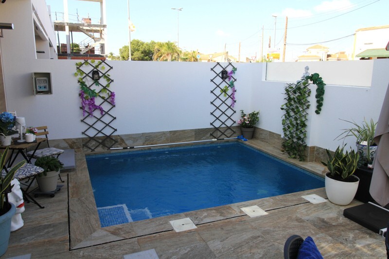 We are pleased to offer this stunning fully furnished, one year old townhouse in Avileses, very tast