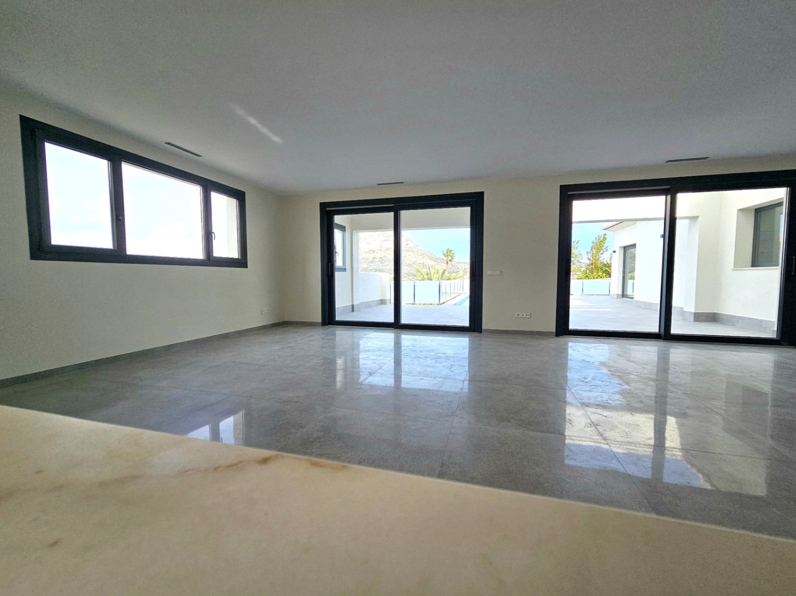 Pool area in villa for sale in javea