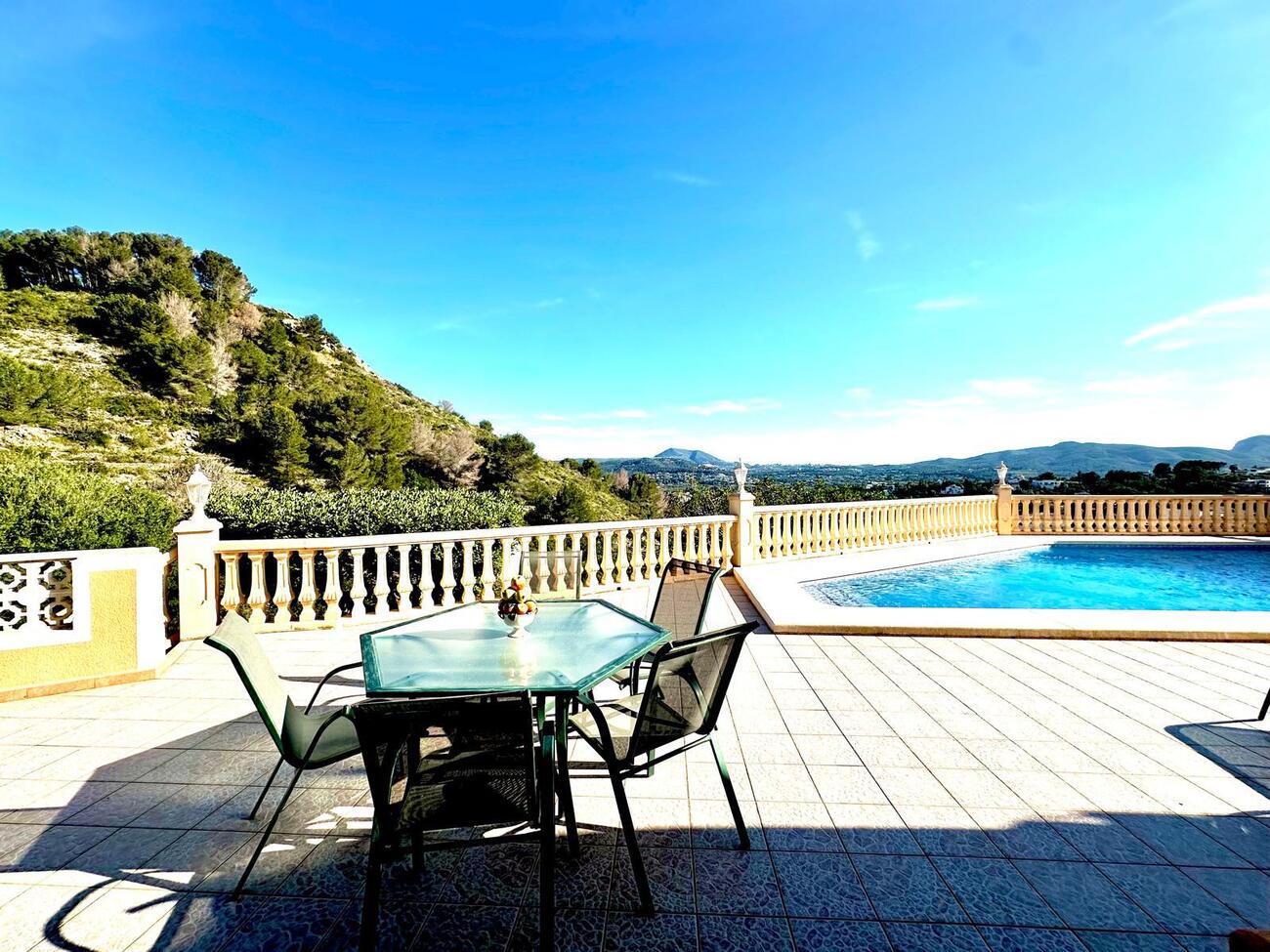 Exquisite villa with a majestic swimming pool nestled in the prestigious Castellans locale, showcasi