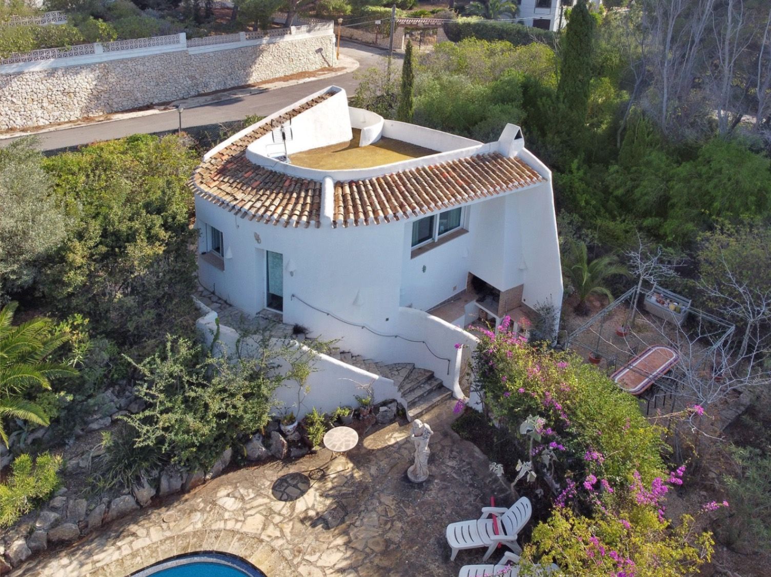 Exterior view in villa for sale in javea
