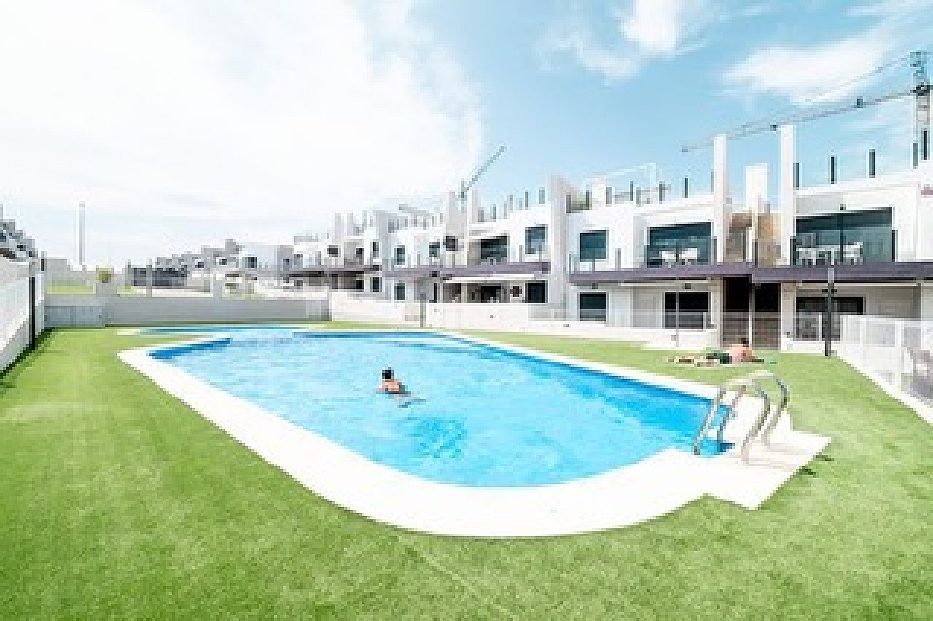 Pool area in apartment for sale in San Miguel de Salinas