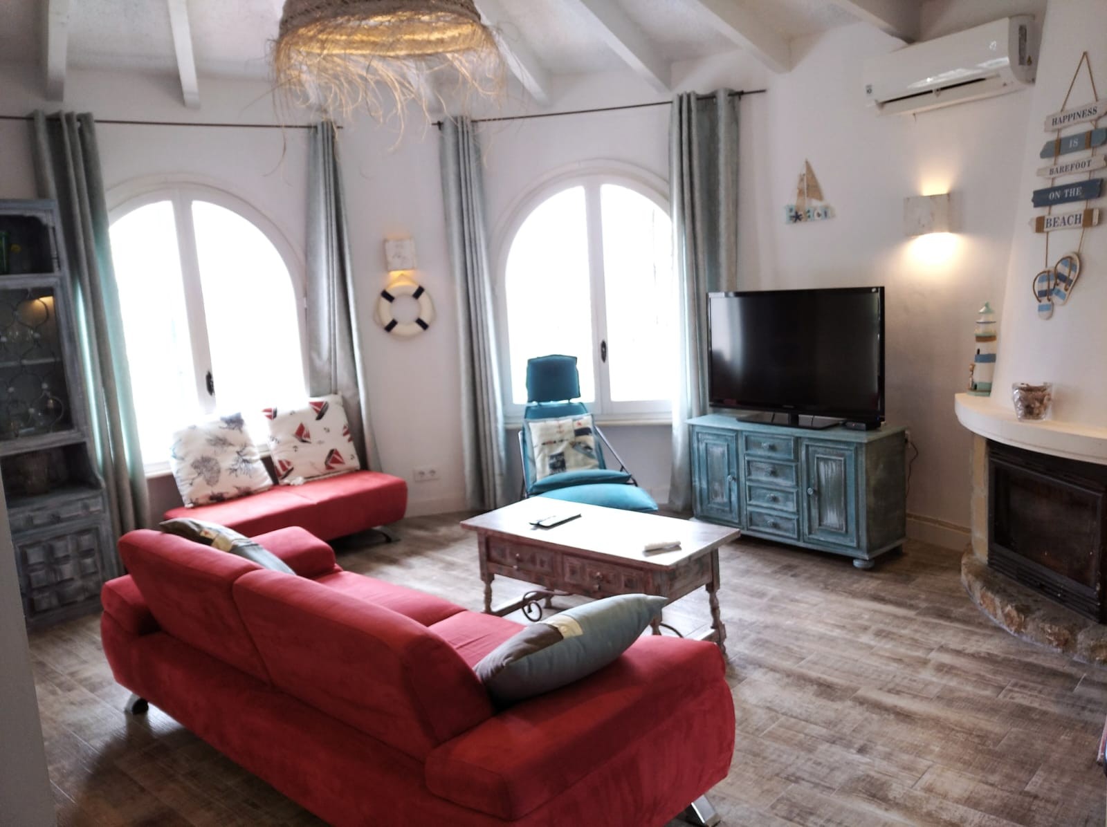Pool area in villa for sale in Calpe