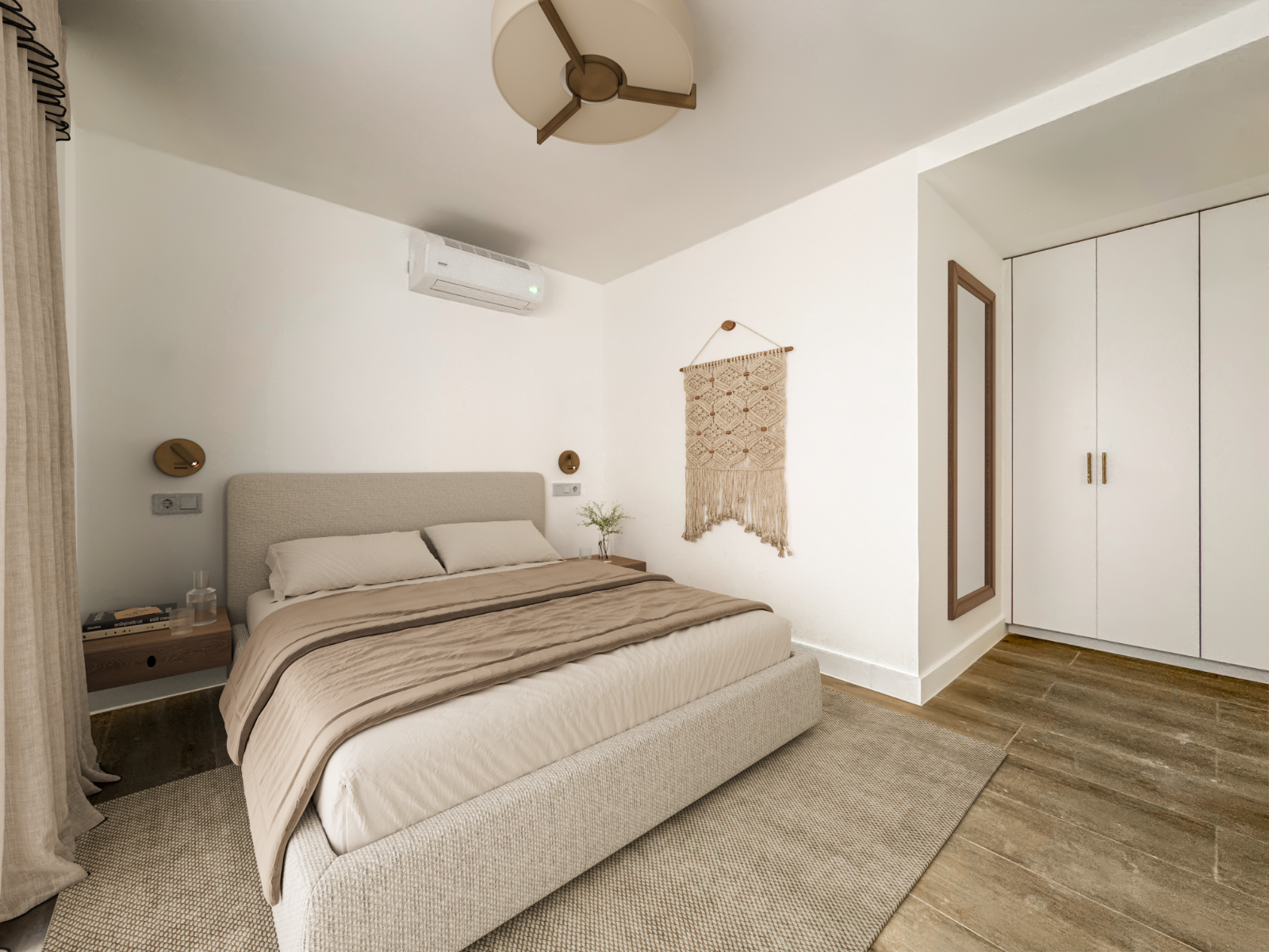Master bedroom in apartment for sale in Alicante